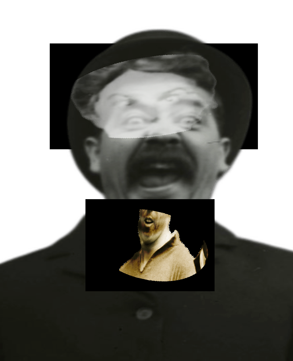 Selfie of a Victorian man, who is making a funny face