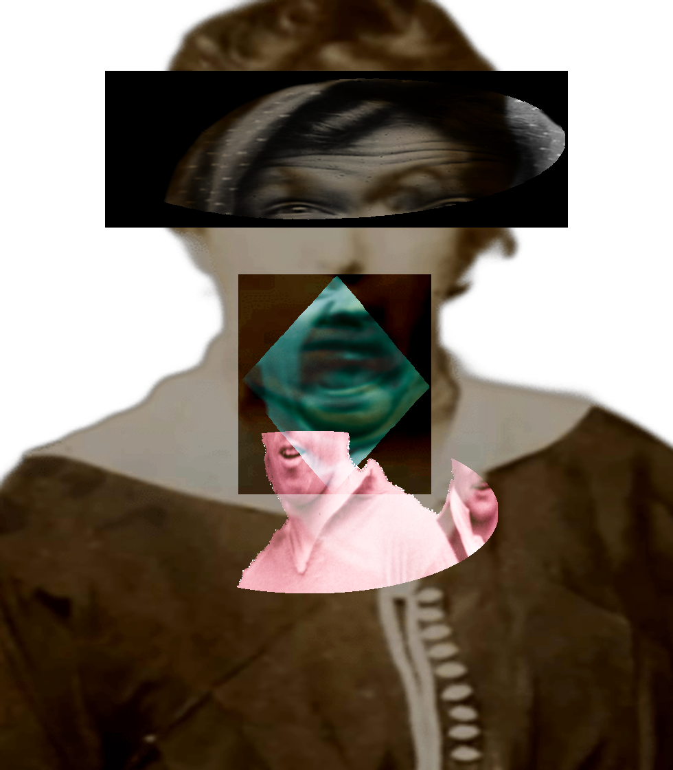 Selfie of a Victorian woman pulling a gas face