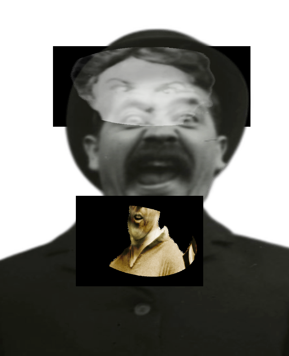 Selfie of a Victorian man, who is making a funny face